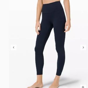 Lululemon Align pants 25” in Navy, size 10